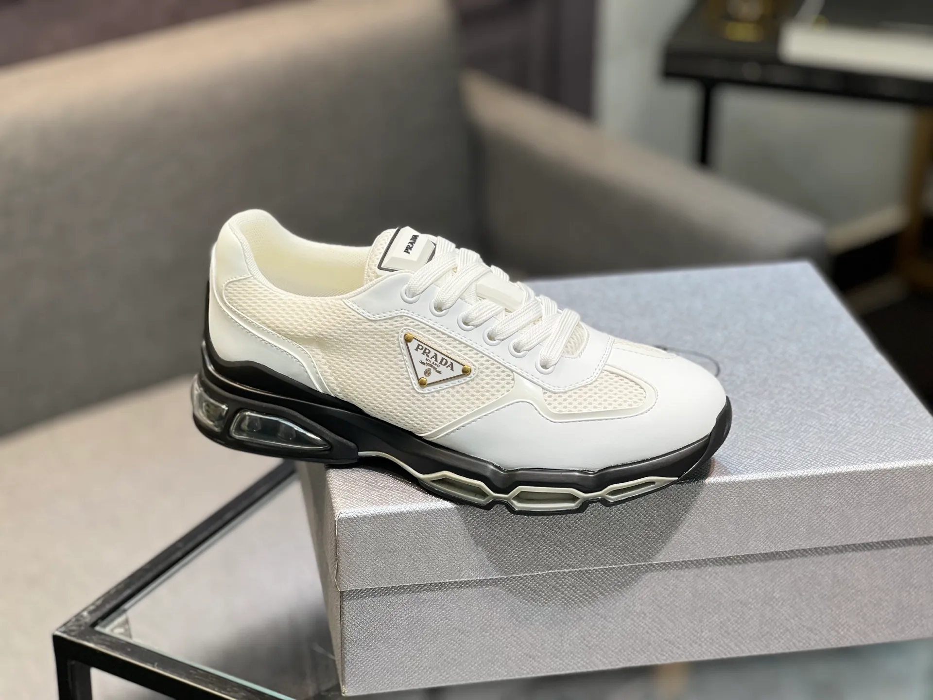 Men's shoes 💰660 [PRADA] Men's shoes are popular in the counter, official website is synchronized, 1 high-quality shipment ✔️ Original frosted cowhide + cowhide lining, 1🆚1 replica, original sole, 38-45 (45 customized, non-refundable)